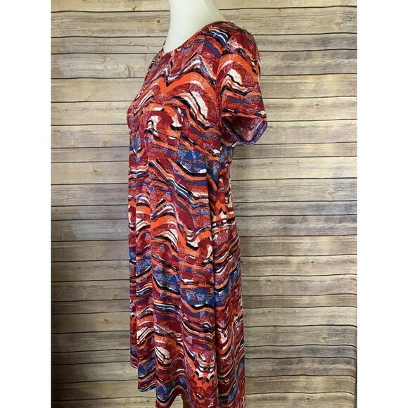 Lularoe XXS Carly Dress Hi Lo Stretchy Knit - Picture 4 of 9